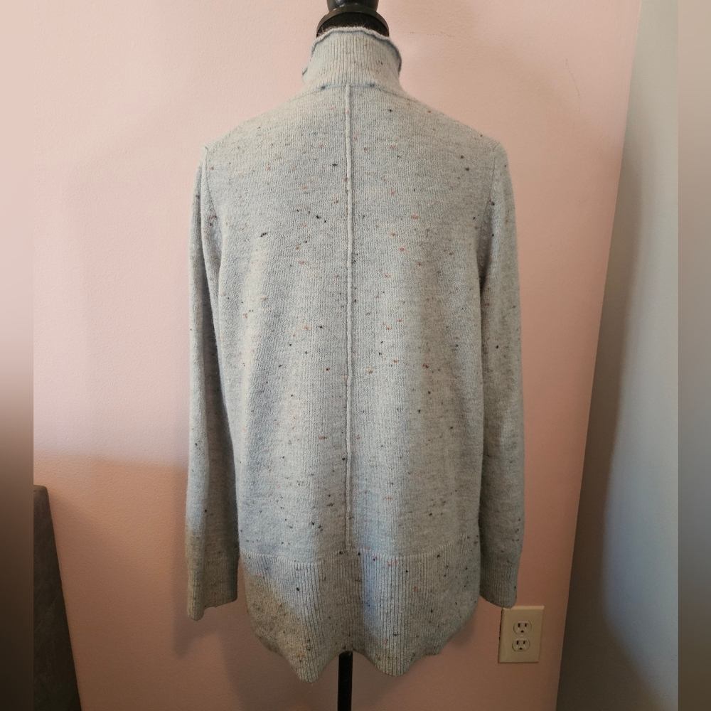 LOFT Light Blue Confetti Sweater - Size Large 🎉 - Picture 4 of 7